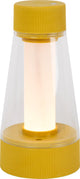 Lucide Lorali - lámpara de mesa recargable para interior y exterior - batería recargable - ø 7,7 cm - LED regulable - 1x1,2W 2600K 3000K - IP44 - amarillo ocre