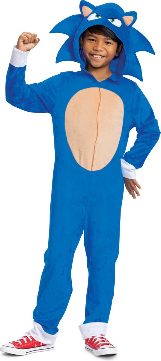Disfraz sonic movie 3 (sega), disfraz de sonic movie classic, talla m (7-8 años)