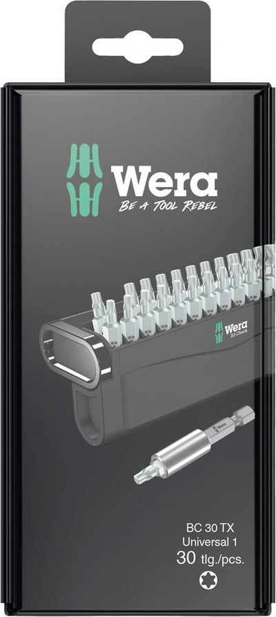 Wera bit-check 30 tx universal 1 sb 05057900001 bitset 30-delig torx