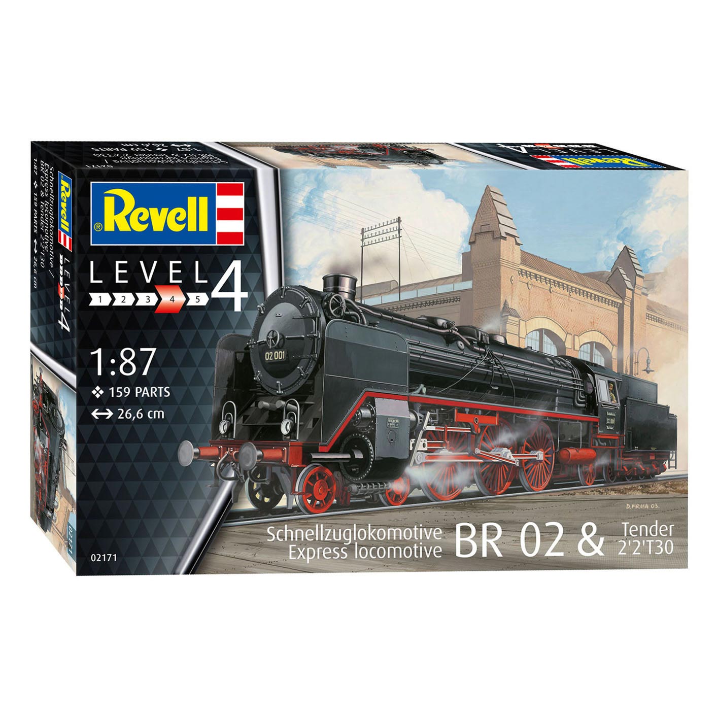 Revell Express Locomotive BR 02 Tender 2'2't30 Modelo Building