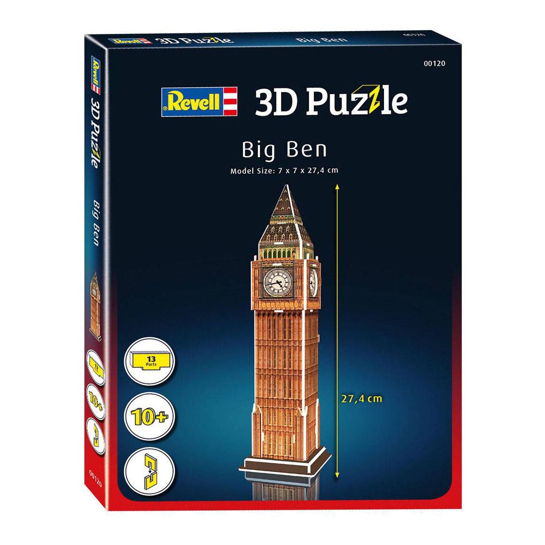 Paquete de Kitings de rompecabezas de Revell 3D - Big Ben