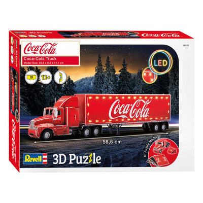 Paquete de Kitings de rompecabezas de Revell 3D - Edición LED de Coca -Cola Truck