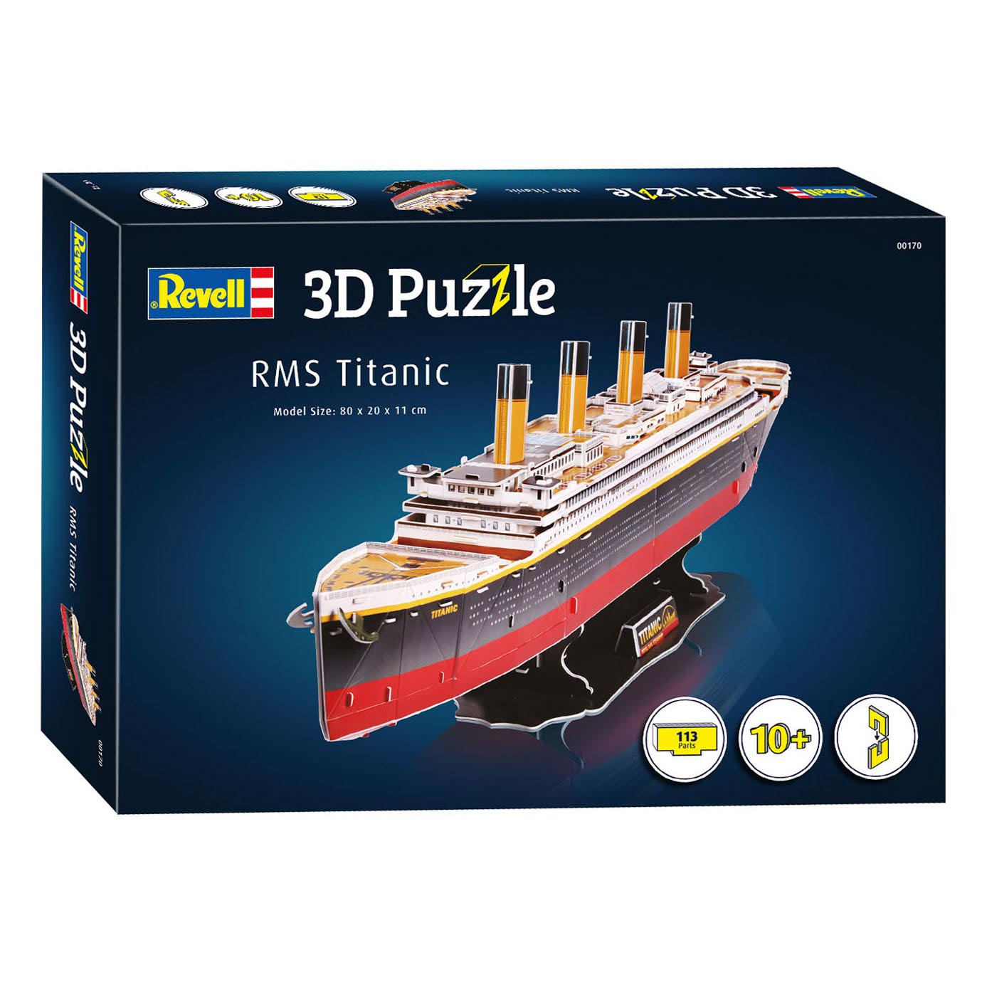 Paquete de Kitings de rompecabezas de Revell 3D - RMS Titanic