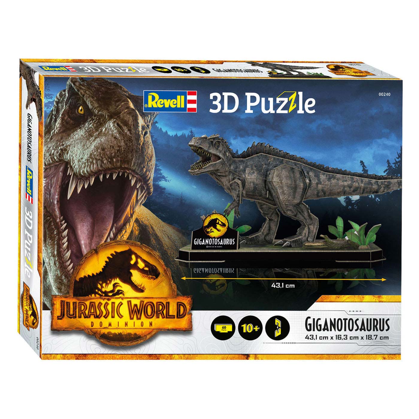 Paquete de Kitings de rompecabezas de Revell 3D - Jurassic WD Gigano