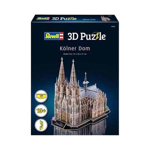 Revell kit de construcción de rompecabezas 3D Catedral de Colonia - 179 piezas.