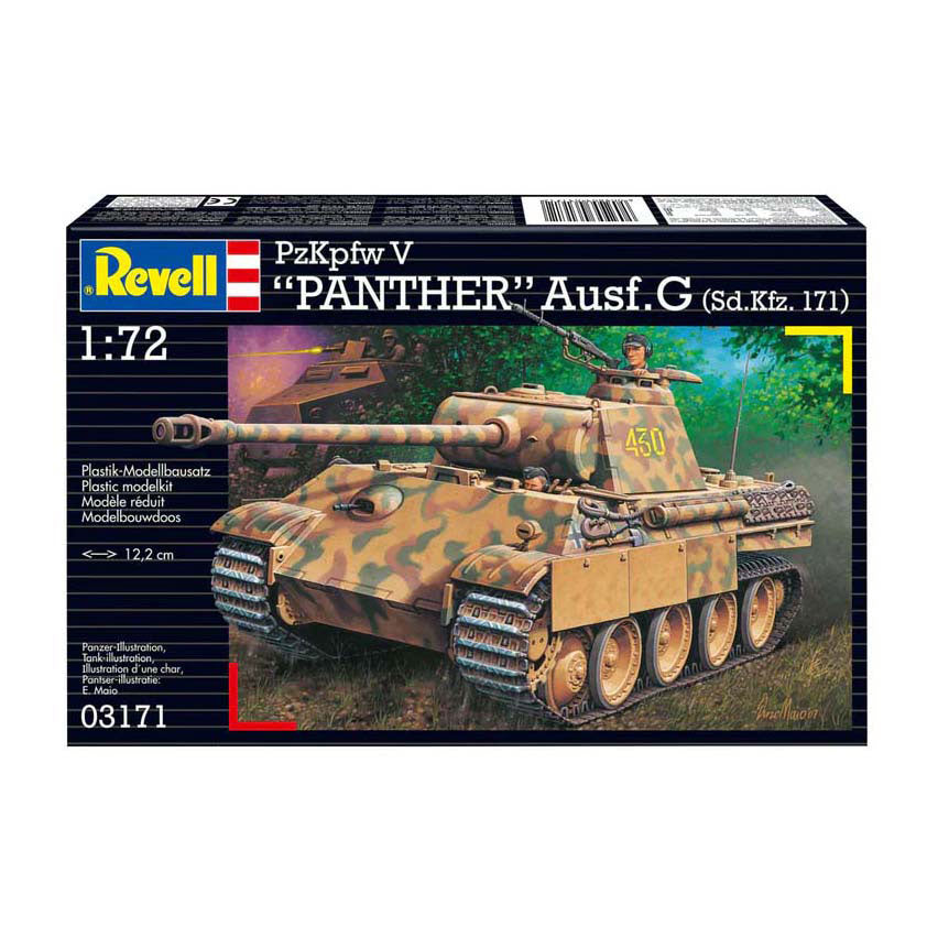 Maqueta Revell - pantera ausf.g 1:72 - 124 piezas.