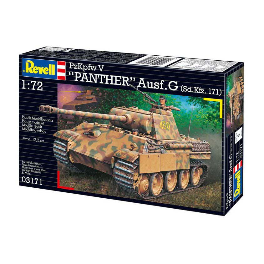 Maqueta Revell - pantera ausf.g 1:72 - 124 piezas.