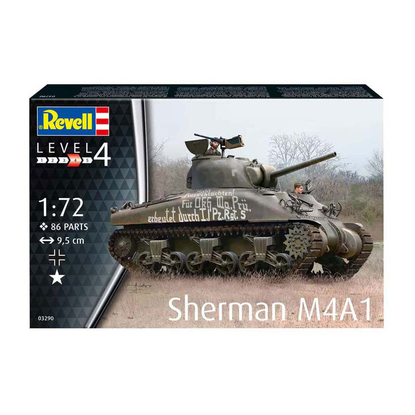 Kit modello Revell - sherman m4a1 1:72 - 86 pz.