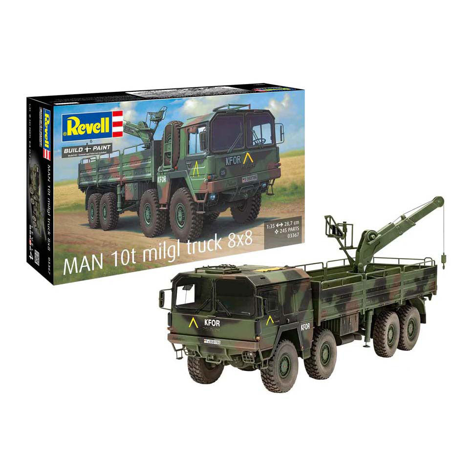 Maqueta Revell - camión hombre 10t milgl 8x8 1:35 - 245 piezas.
