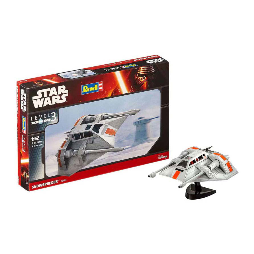 Maqueta Revell - viaje espacial - star wars snowspeeder 1:52 - 23 piezas.