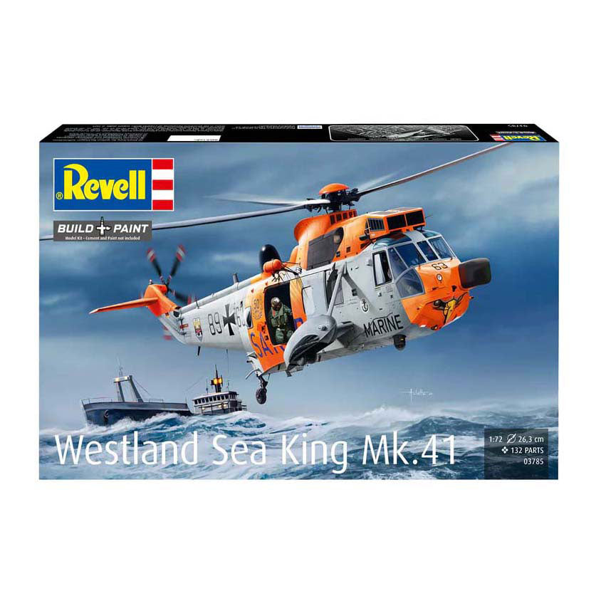 Maqueta de revell - westland sea king mk. 41 1:72 - 132 uds.