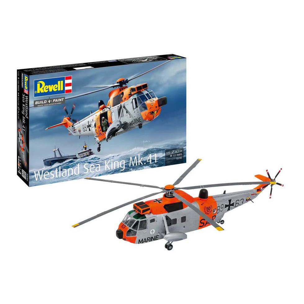 Maqueta de revell - westland sea king mk. 41 1:72 - 132 uds.