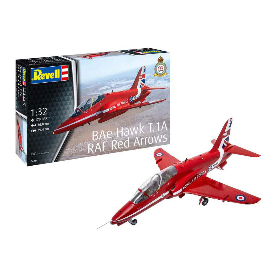 Maqueta Revell - bae hawk t.1a - flechas rojas 1:32 - 170pzs.