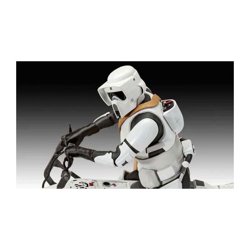 Maqueta Revell star wars - speeder bike the mandalorian 1:12 - 102 uds.