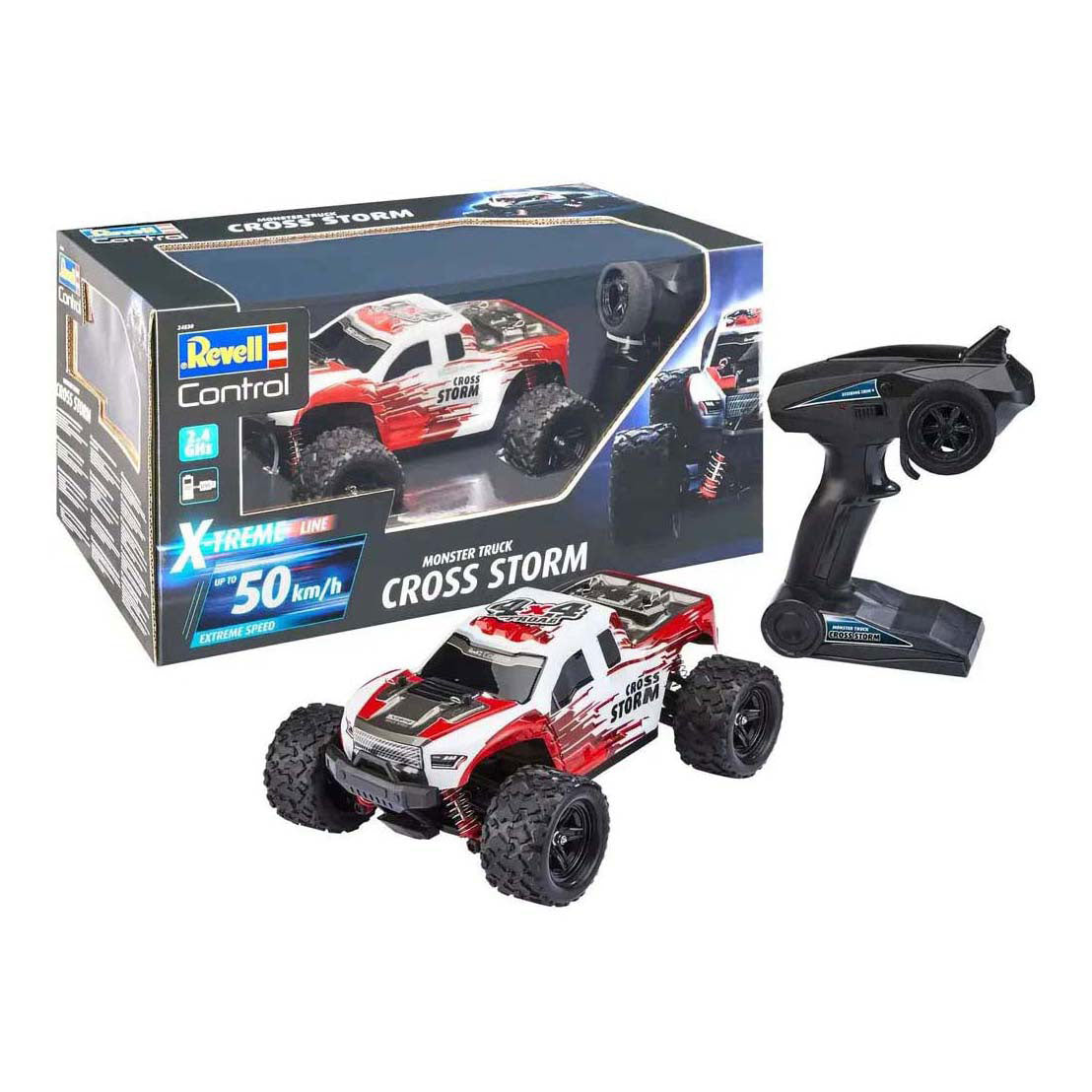 Revell RC 2.4GHz X-treme Monster Truck - Tormenta cruzada 1:18
