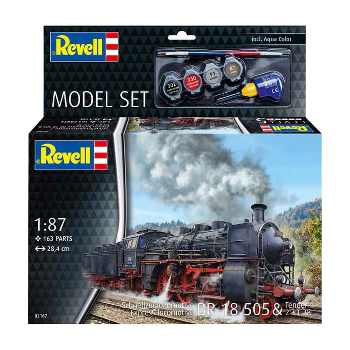 Maqueta Revell - schnellzulokomotive br18505 con ténder 1:87 - 163 piezas.