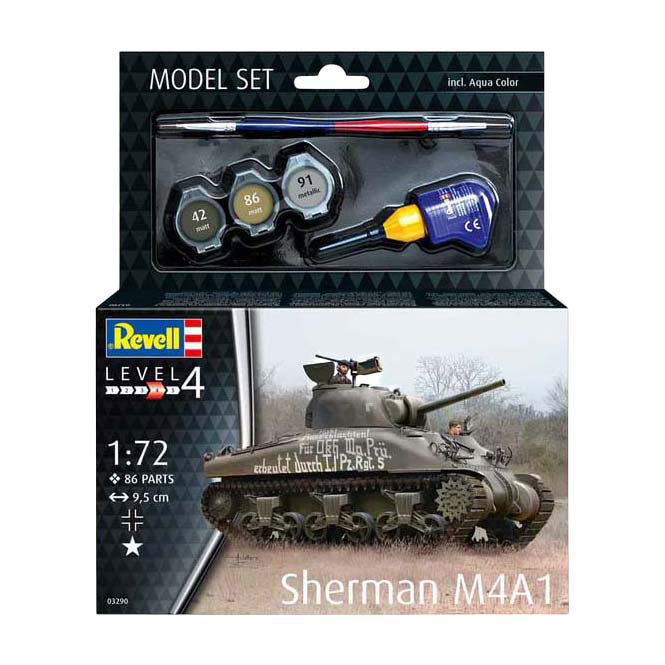 Maqueta Revell - sherman m4a1 1:72 - 86 piezas.