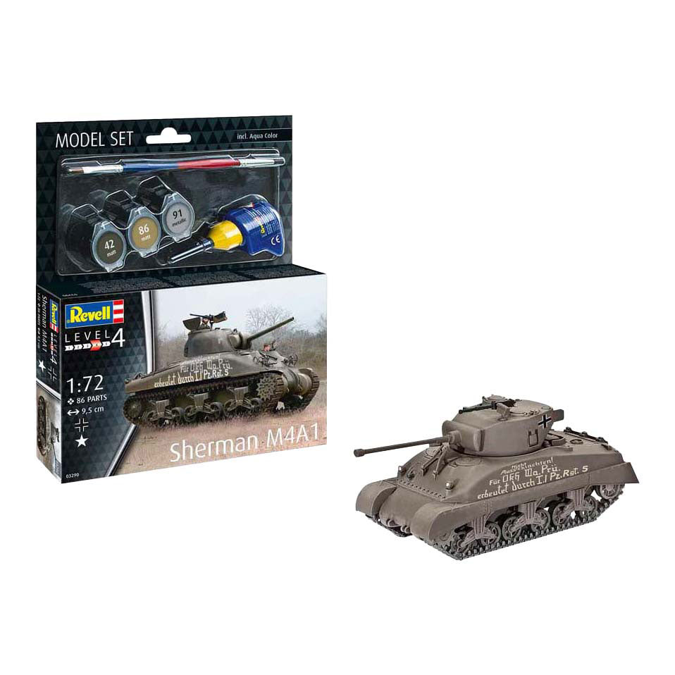 Maqueta Revell - sherman m4a1 1:72 - 86 piezas.