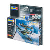 Kit di modellismo Revell - set da combattimento bf109g-10 spitfire mk.v 1:72 - 76 parti. - incl. colori base della vernice aqua color