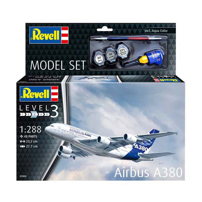 Kit modello Revell - Airbus A380 1:288 - 48 pezzi.
