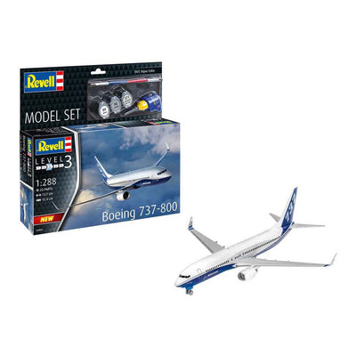 Revell model kit - boeing 737-800 1:288 - 25 pcs.