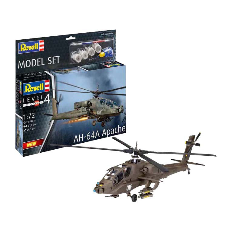 Maqueta Revell - ah-64a apache 1:72 - 71 piezas.