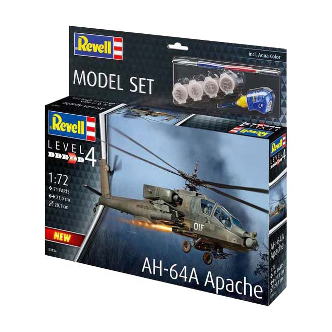 Maqueta Revell - ah-64a apache 1:72 - 71 piezas.