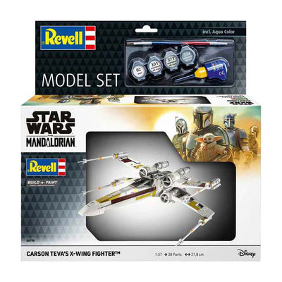 Maqueta Revell - el mandaloriano: x-wing de carson tevi 1:57 - 38 uds.