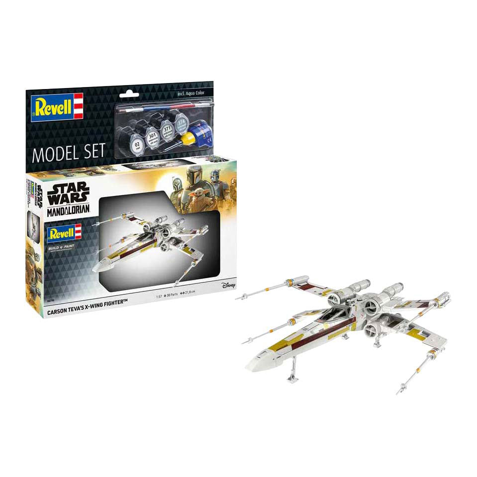 Kit modello Revell - il mandalorian: x-wing di carson tevi 1:57 - 38 pz.