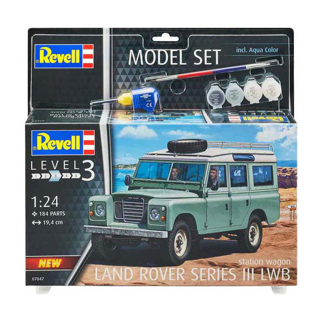 Maqueta Revell - land rover serie iii lwb (s. wagon) 1:24 - 184pzs.
