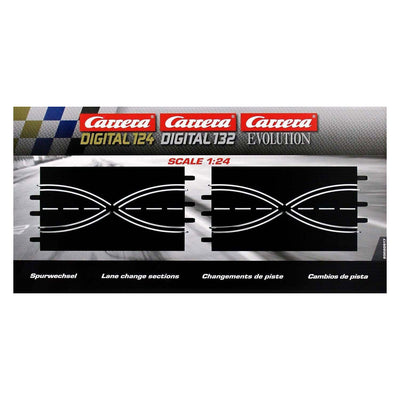Carrera cambio di corsia a forma di S parte 1:24