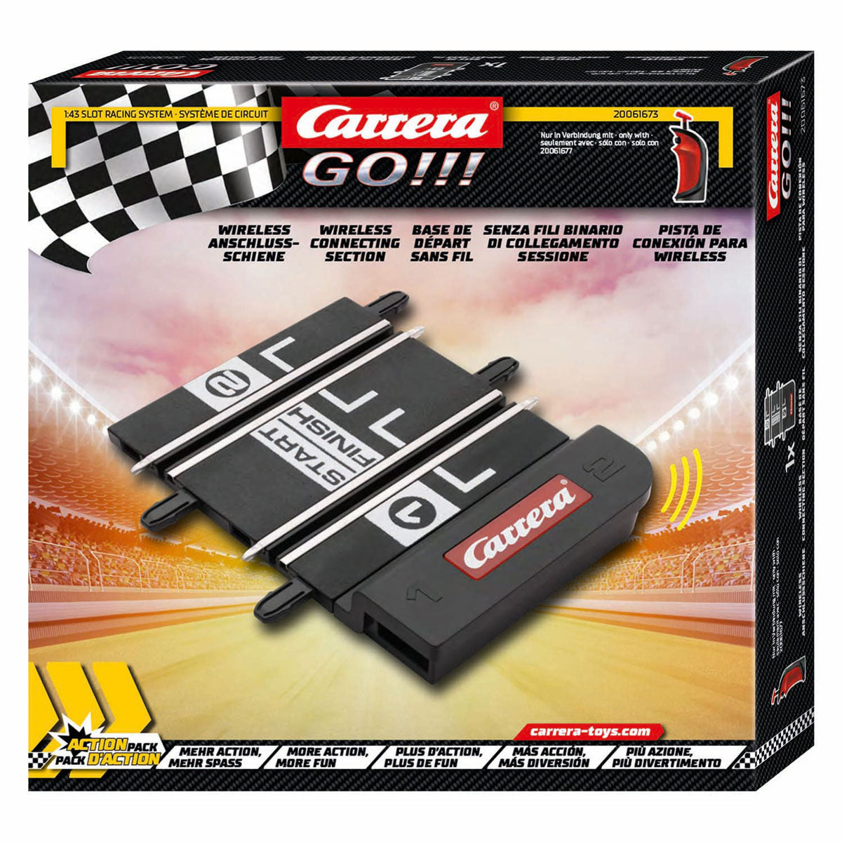 Carrera Go !!! Rieles de conexión inalámbricos