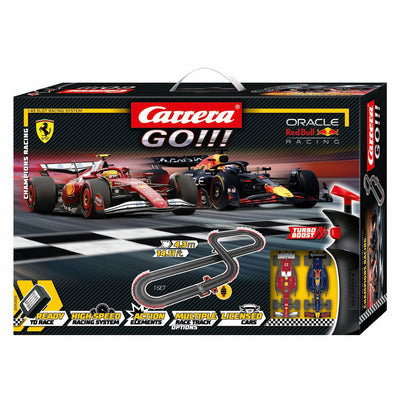 Vai Carrera!!! pista da corsa - corsa dei campioni m. verstappen n.1 contro l. Hamilton n.44