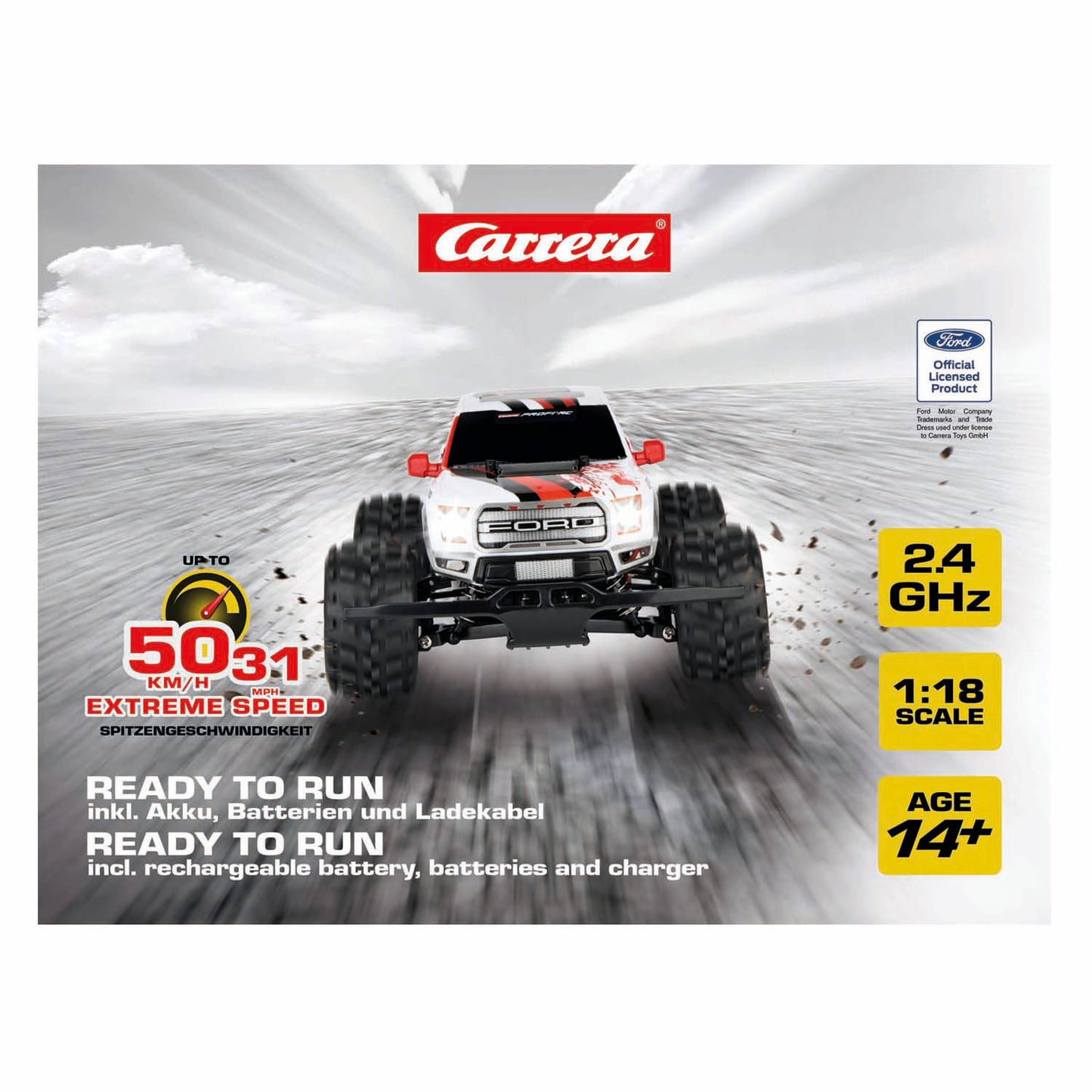 Carrera rc 2.4ghz ford f-150 raptor -px- - 50 kmh