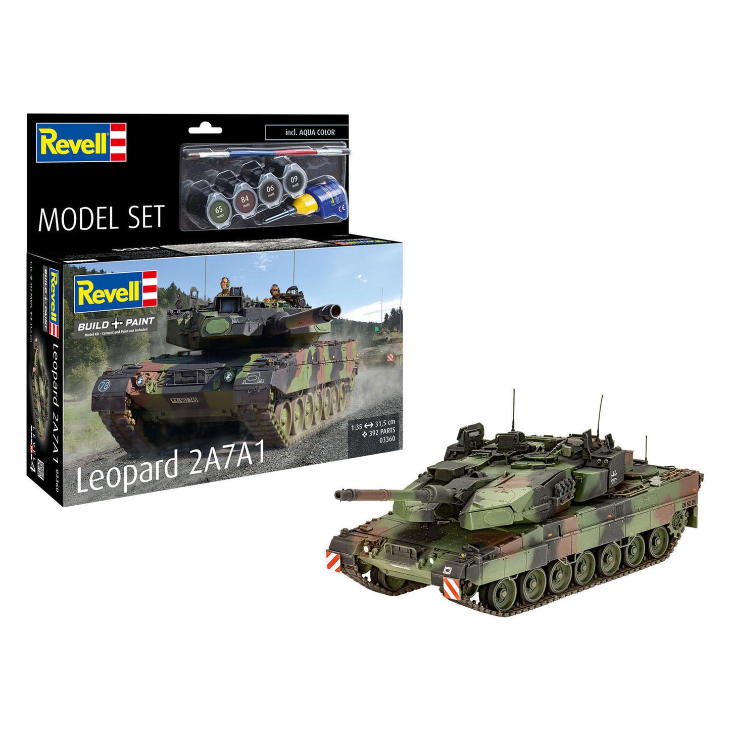 Kit modello Revell leopard 2a7a1 1:35 - 392 parti.