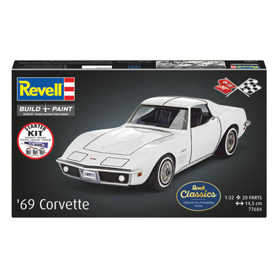 Revell model kit starter kit corvette c3 1:32 - 20 pezzi.