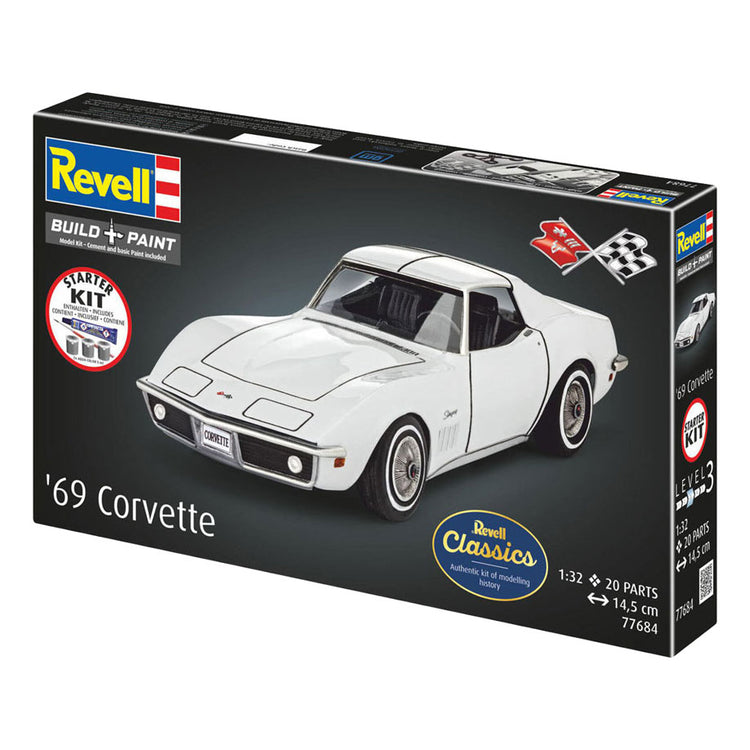 Revell model kit starter kit corvette c3 1:32 - 20 pezzi.