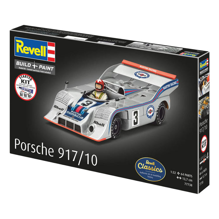 Kit modello Revell Starter Kit Porsche 917 10 1:32 - 64 pz.