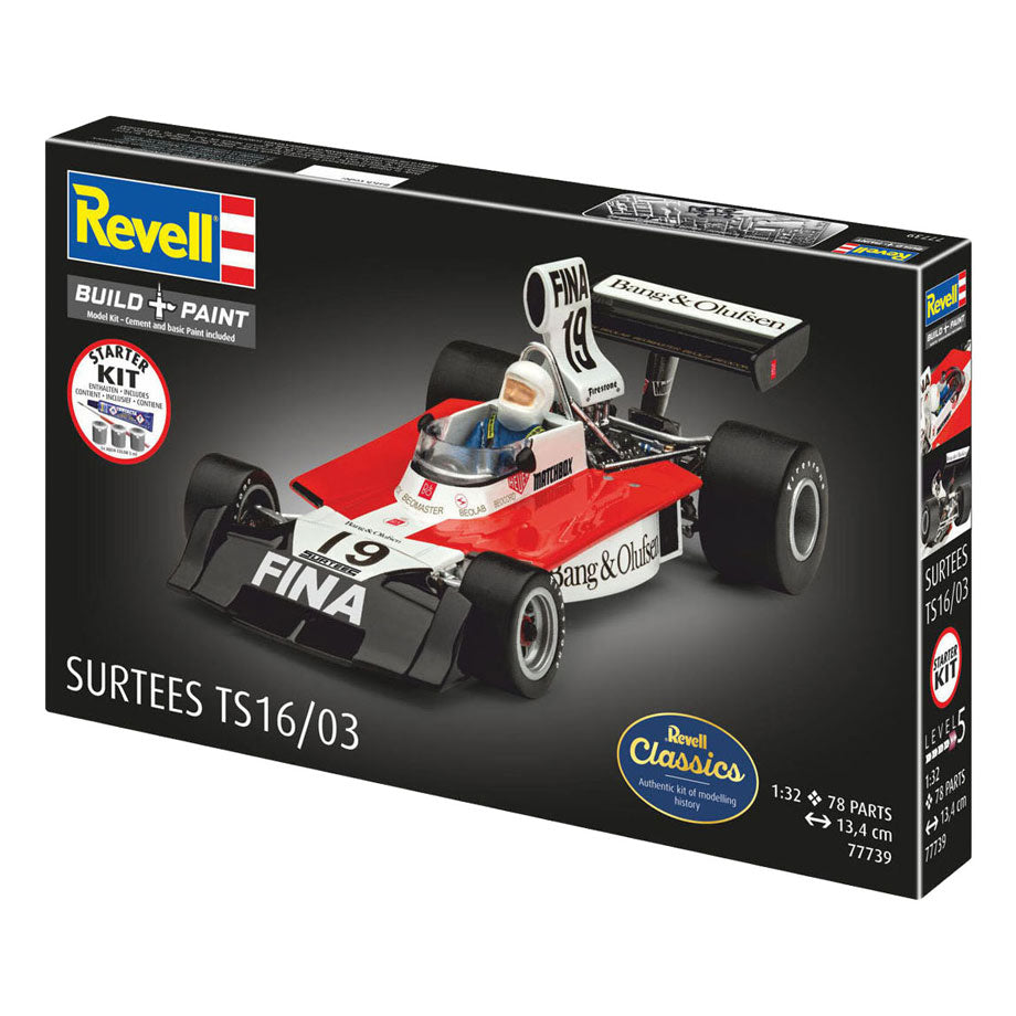 Revell model kit starter kit surtees ts16 03 1:32 - 78 pezzi.