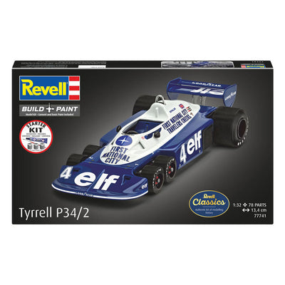 Revell model kit starter kit tyrrell p34 2 6 ruote 1:32 - 105 pz.