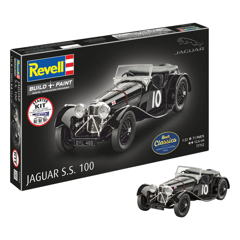 Maqueta Revell kit de inicio Jaguar SS 100 1:32 - 75 uds.