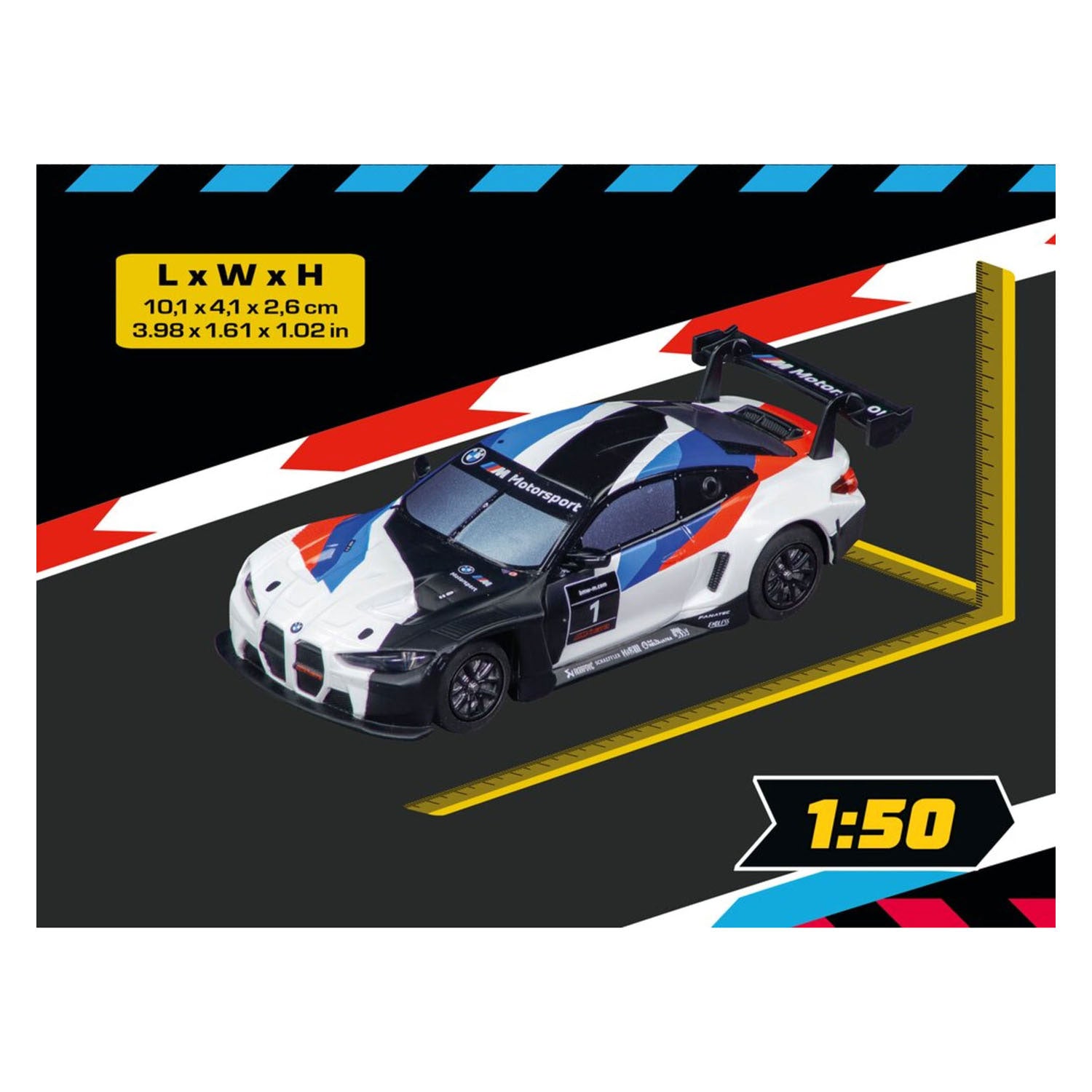 Carrera ibrida BMW M4 GT3 BMW M Motorsport, n.1 - 1:50