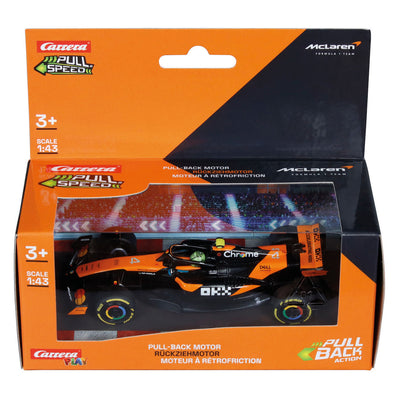 Carrera pull speed cars mclaren mcl39 l. norris, nº 4 - 1:43