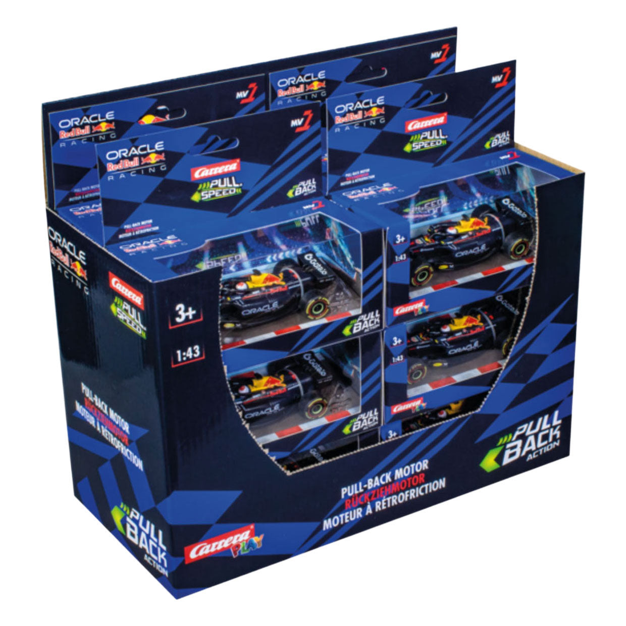 Carrera pull speed auto's red bull racing rb21 m. verstappen, no.1 - 1:43