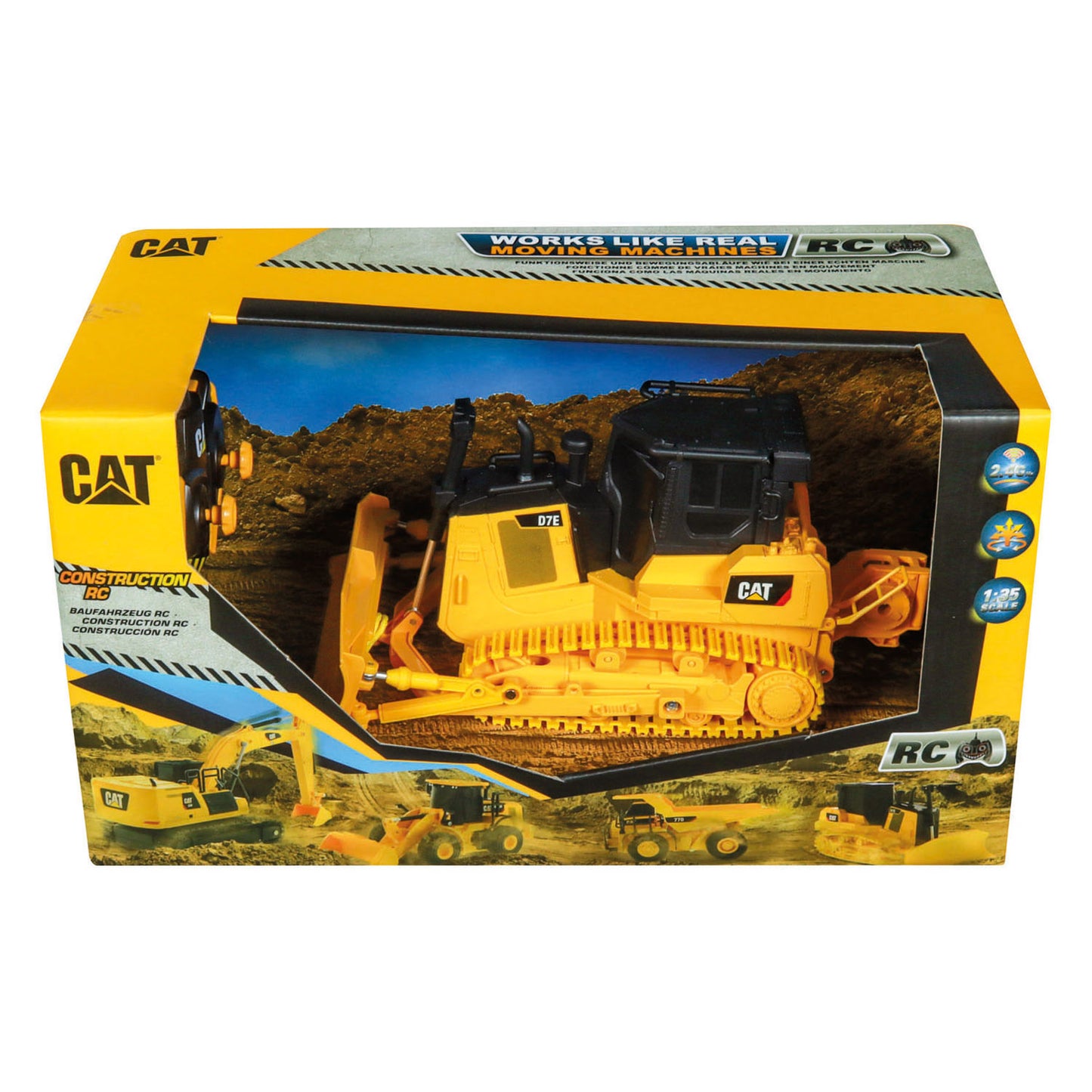 Bulldozer Carrera RC 2.4GHz Cat D7E - 1:35