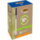 Penna a sfera bic round stic ecolutions 0,4 mm riciclata blu