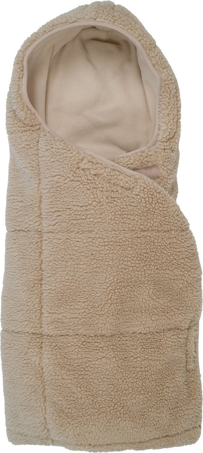 Fascia per ospiti - coperta in peluche per seggiolino auto - beige - 0-9 mesi - regolabile - scialle per bambini
