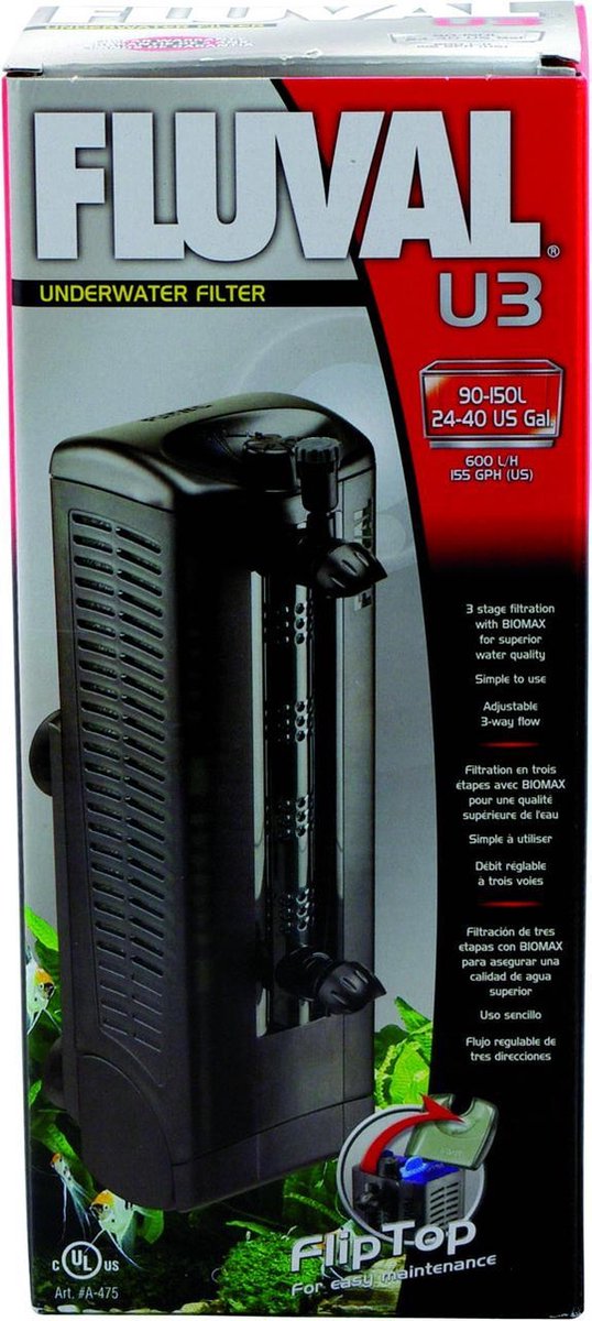 Filtro interno Fluval u 90-150 l