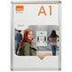 Cornice a clic nobo alluminio a1 argento