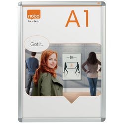 Cornice a clic nobo alluminio a1 argento